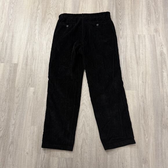 Vintage Nautica Corduroy Pants Men's 34x30 Black Baggy Chino Preppy Cords y2k - Picture 4 of 7
